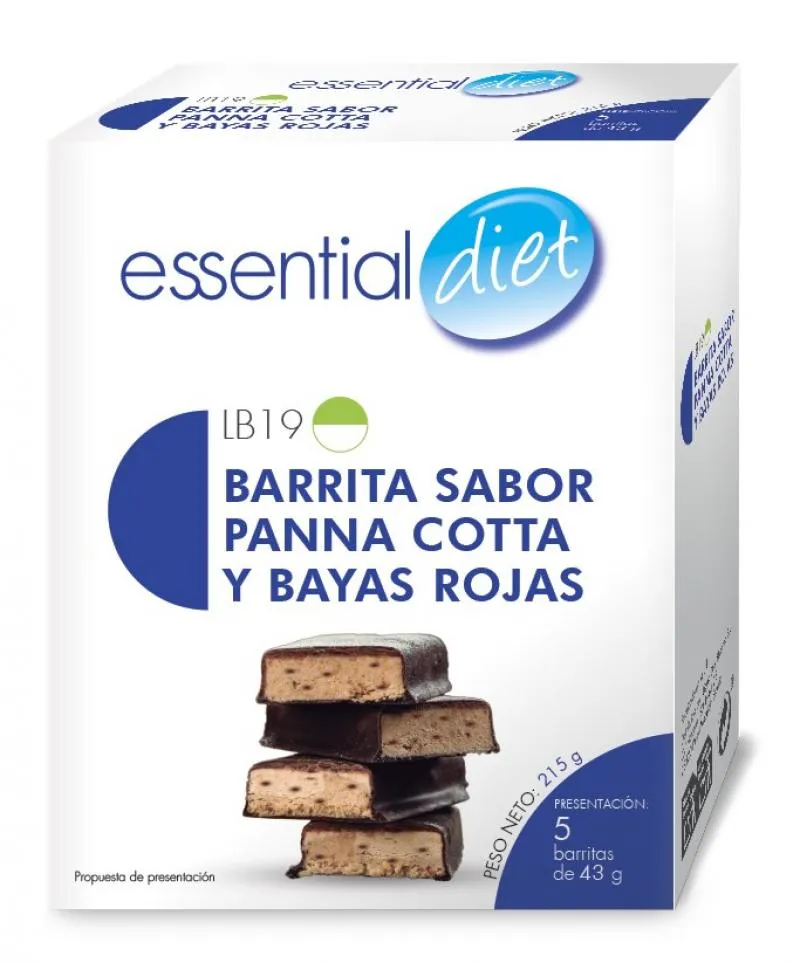 BARRITA SABOR PANNA COTTA Y BAYAS ROJAS -LB19