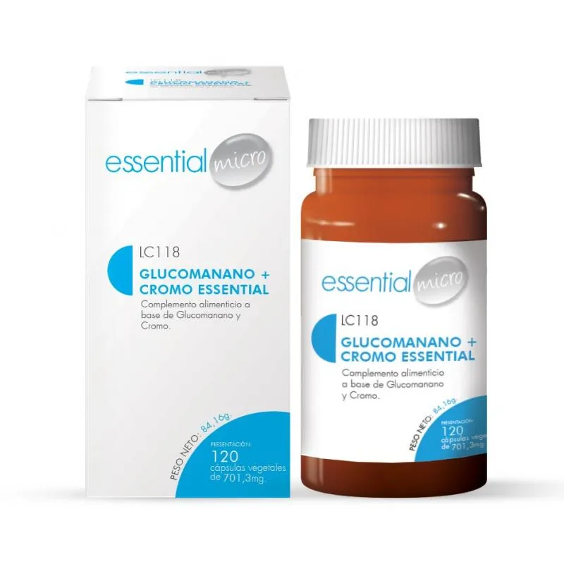 GLUCOMANANO + CROMO ESSENTIAL (120 CAPS) -LC118