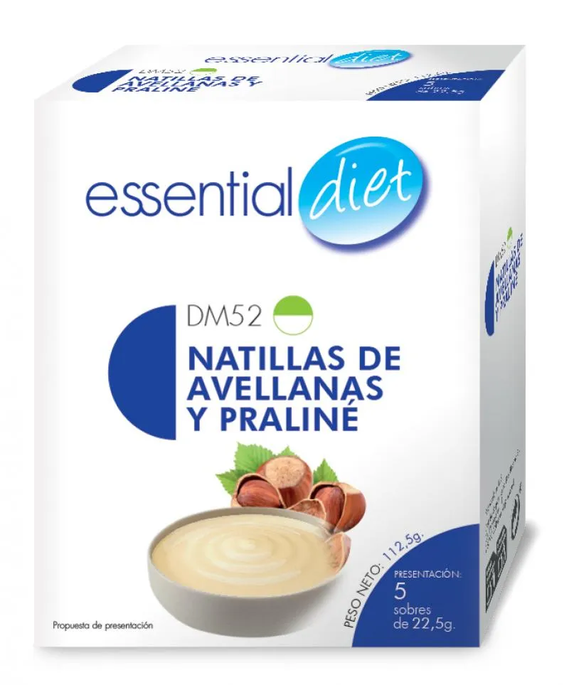 Natillas de avellana y praliné (5 raciones).-DM52