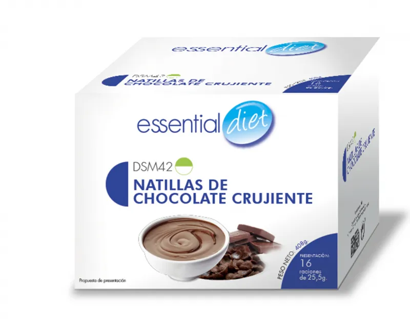 Natillas de chocolate crujiente (16 raciones).-DSM42