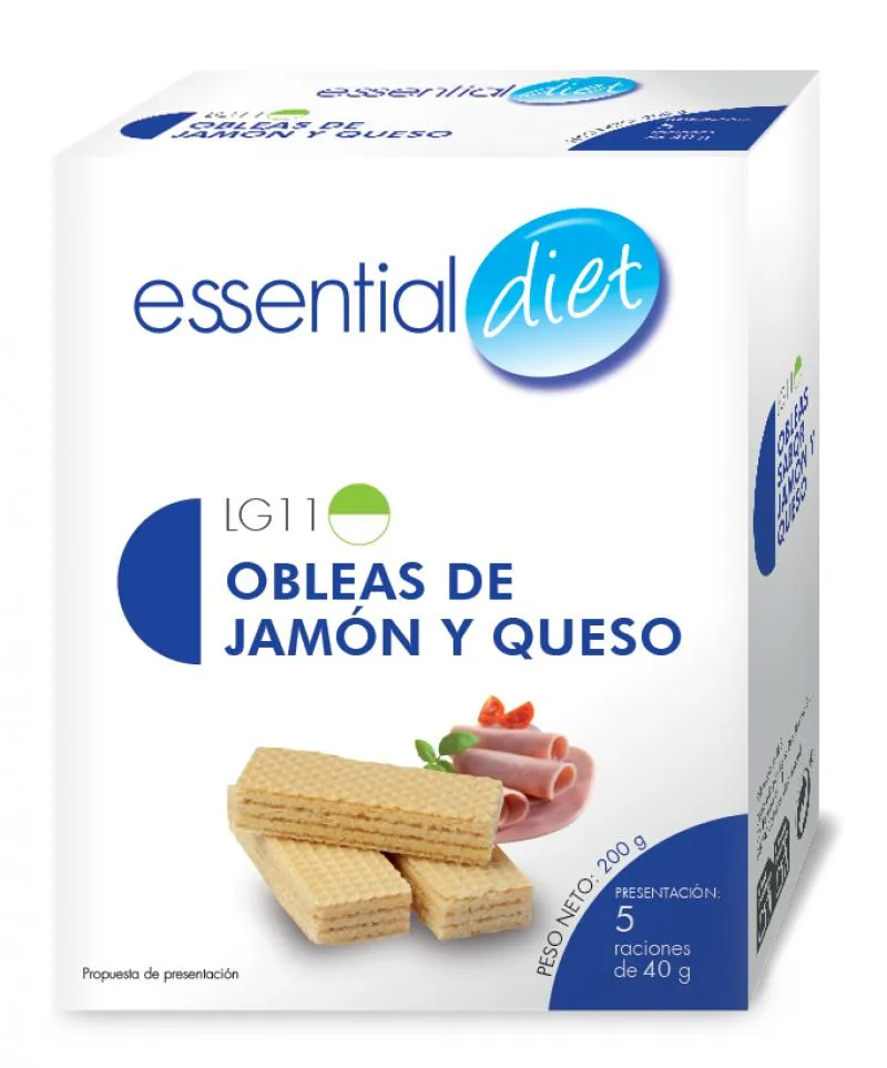 Oblea de jamón y queso Essential (5 raciones)-LG11