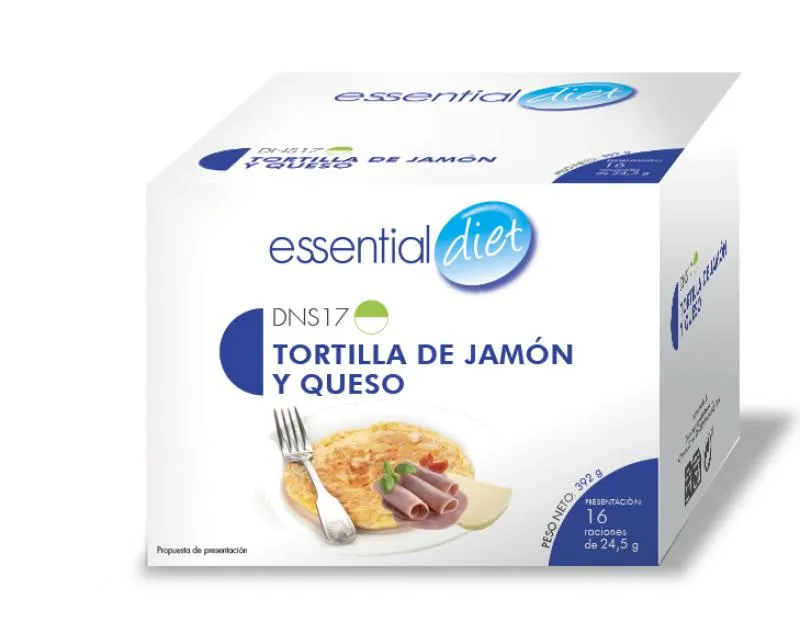 TORTILLA DE JAMÓN Y QUESO (16 raciones)-DNS17